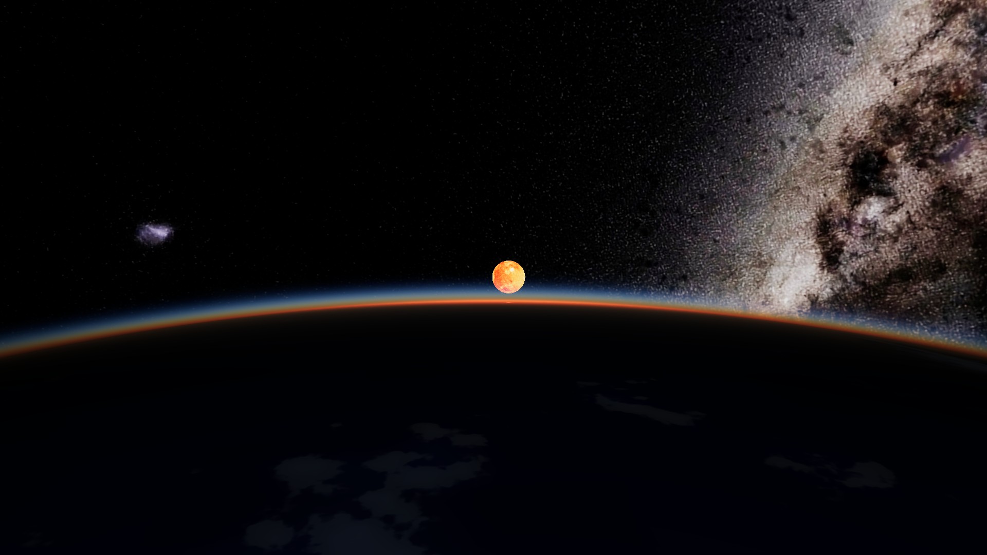Sunrise over the limb from ISS altitude